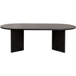 Drawer - table basse ovale en bois 119x60cm - noir - sam
