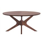 Miliboo ? table basse ovale en bois noyer fonc� l90 x p60 x h45 cm ? plateau �pais 1. 8 cm ? design �l�gant ...