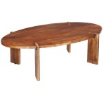 Table basse ovale en bois de manguier massif 120cm Table basse ovale en bois de manguier massif 120cm