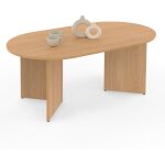 Table basse ovale marthe 110 cm bois faon htre