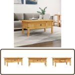 Table basse pin mexicain gamme corona 100 x 55 x 44 cm - table basse - table d'appoint - meubles mexicains ...