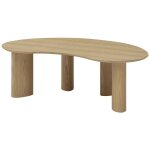 Table basse placage fr�ne - naturel clair - calynor
