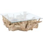 Now's home - table basse en racine de teck et plateau en verre Now's home - table basse en racine de teck et plateau en verre