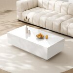 Table basse avec rangement ? table basse de salon avec �clairage led et tiroirs ? design laqu� brillant ...