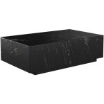 Rendez - vous dco - table basse rectangulaire en marbre noir - iza