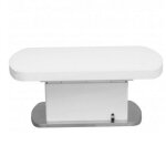Table basse relevable double set blanc