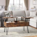 Woltu - table basse relevable, table de salon, table basse industrielle, table de salle à manger, pieds ... Woltu - table basse relevable, table de salon, table basse industrielle, table de salle à manger, pieds ...