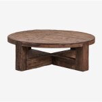 Sklum - table basse ronde Ø120 cm en bois de juvira recyclé Ø120 cm Sklum - table basse ronde Ø120 cm en bois de juvira recyclé Ø120 cm