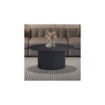 M&s - table basse ronde 80x80x38 cm dcor chne brun - laron