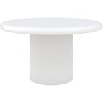 Rendez - vous d�co ? table basse ronde en b�ton blanc cass� ? finition min�rale r�sistante aux taches ...