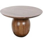 Pegane - table basse ronde en bois d'acacia coloris marron foncé - diamètre 80 x hauteur 38 cm Pegane - table basse ronde en bois d'acacia coloris marron foncé - diamètre 80 x hauteur 38 cm