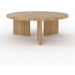 Table basse ronde en bois massif de mindi - galia