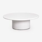 Table basse ronde en ciment namara sklum �90 cm