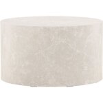 Venture home - table basse ronde effet marbre ø80cm - beige - york Venture home - table basse ronde effet marbre ø80cm - beige - york