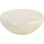 Drawer - table basse ronde finition béton ø90cm - blanc - mineral Drawer - table basse ronde finition béton ø90cm - blanc - mineral