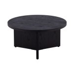 Paris prix - table basse ronde 'salto' 85cm noir