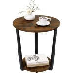Woltu - table basse ronde table d'appoint, bout de canapé avec cadre métallique, table de chevet, en ... Woltu - table basse ronde table d'appoint, bout de canapé avec cadre métallique, table de chevet, en ...
