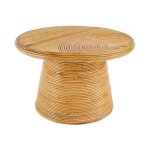Atmosphera - table basse en rotin 'tanae' 70cm naturel