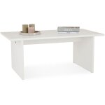 Idimex - table basse salto en bois massif - blanc Idimex - table basse salto en bois massif - blanc