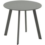 Hesperide - table d appoint de jardin ronde saona vert laurier 70 x 40cm en acier - hespride