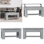 Table basse sonoma gris 101x49x52 cm bois d'ingénierie - table basse - meuble salon - table d'appoint ... Table basse sonoma gris 101x49x52 cm bois d'ingénierie - table basse - meuble salon - table d'appoint ...