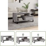 The living store - table basse sonoma gris 90x49x45 cm bois d'ingénierie - table basse - meuble salon ... The living store - table basse sonoma gris 90x49x45 cm bois d'ingénierie - table basse - meuble salon ...