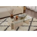 Table basse en mlamine couleur travertin 105 cm galement
