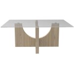 Atmosphera - table basse etini miel 85x85x45cm cr�ateur d'int�rieur