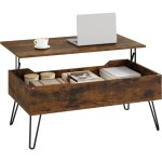 Woltu - table basse table de salon avec plateau réglable en hauteur, 95x(40 - 55, 5) x50 cm, table basse ... Woltu - table basse table de salon avec plateau réglable en hauteur, 95x(40 - 55, 5) x50 cm, table basse ...