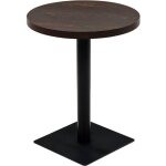Vidaxl - table de bistro mdf et acier rond 60 x 75 cm frêne foncé Vidaxl - table de bistro mdf et acier rond 60 x 75 cm frêne foncé