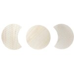 The home deco factory ? tables basses gigognes blanches x3 ? plateau en bois ? pieds m�talliques ? design ...