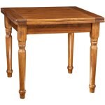 Biscottini - table en bois massif 90x90 cm table de cuisine de salle à manger table extensible table ... Biscottini - table en bois massif 90x90 cm table de cuisine de salle à manger table extensible table ...
