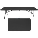 Table de camping pliable robuste - portable poign�e - multifonctions int�rieur / ext�rieur - charge 135 ...