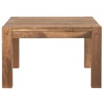 Table carre extensible en chne 120cm lodge lodtac 120 - 120x120x76 cm - kayu meuble