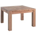 Table carre extensible en chne 140cm lodge lodtaca 140 - 140x140x76 cm - kayu meuble