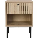 Homifab - table de chevet 1 tiroir couleur chne 40 cm - solna