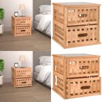 Table de chevet 34x34x34 cm bois massif de noyer - table de chevet - meuble de chambre - table de nuit ... Table de chevet 34x34x34 cm bois massif de noyer - table de chevet - meuble de chambre - table de nuit ...