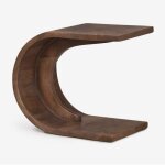 Table de chevet en bois rigi 45x30 cm sklum