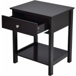 Table de chevet pour chambre, table basse en bois avec tiroir et Étagère, meuble compact pour salon, ... Table de chevet pour chambre, table basse en bois avec tiroir et Étagère, meuble compact pour salon, ...