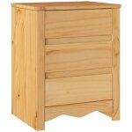 Cabinet de chevet chne 45 x 35 x 56 cm bois massif en pin vidaxl