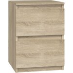 Table de chevet malwa m2 ch�ne sonoma