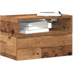 Table de chevet murale vieux bois 45x26x28, 5 cm vidaxl