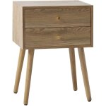 Nordlys - table de chevet nuit appoint naturel en bois Nordlys - table de chevet nuit appoint naturel en bois