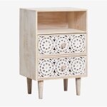 Table de chevet rectangulaire 35x30 cm en bois de manguier ardel sklum