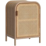 Rendez - vous dco - table de chevet en rotin, 1 porte - alata