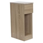 Table de chevet fine pour chambre  coucher en coloris blanc / chne, blanc clair, chne clair ou noir ...