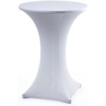 Table � cocktails couvre - table ronde � quatre voies 80�110cm blanc