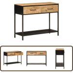 Table console 100x35x76 cm bois massif de manguier et fer - table basse - table d'appoint - meuble entrée ... Table console 100x35x76 cm bois massif de manguier et fer - table basse - table d'appoint - meuble entrée ...