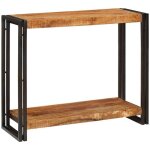 Table console 90 x 33 x 75 cm bois de manguier brut massif vidaxl