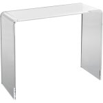 Mophorn - table console en acrylique 37, 95 x 15 x 29, 13 pouces, table d'appoint transparente pour salon, ... Mophorn - table console en acrylique 37, 95 x 15 x 29, 13 pouces, table d'appoint transparente pour salon, ...